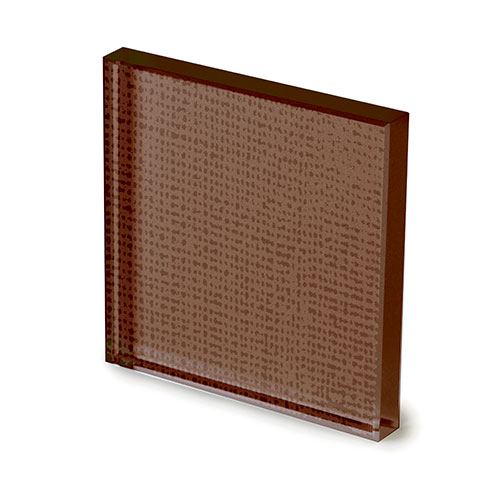 Net glass laccato color tabacco